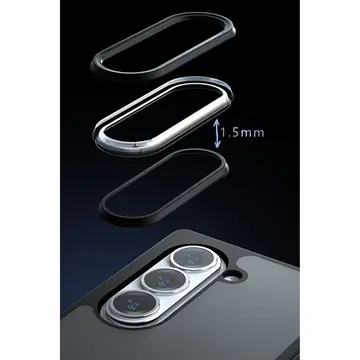 Samsung Galaxy Z Fold 5 Kılıf Blur Fold Kapak - Mat Siyah