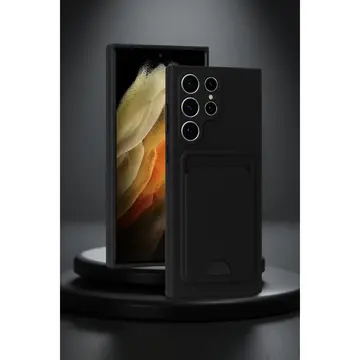 Samsung Galaxy S24 Ultra Kılıf Kelvin Kartvizitli Silikon - Kırmızı
