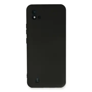 Realme C11 2021 Kılıf Nano İçi Kadife Silikon - Siyah