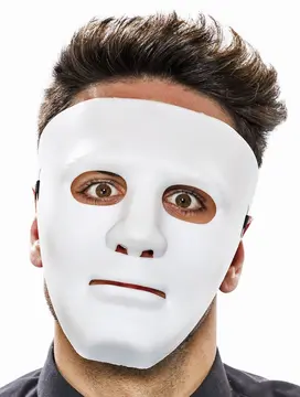 Siyah Renk Hip Hop Anonim Jabbawockeez Dans Maskesi 18x19 Cm