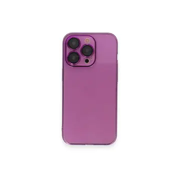İphone 14 Pro Max Kılıf Armada Lensli Kapak - Mor