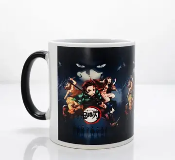 Porselen Renk Değiştiren Demon Slayer Kupa Bardak