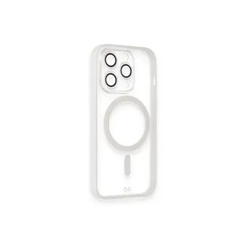 İphone 14 Pro Kılıf Grand Magneticsafe Kapak - Beyaz