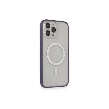 İphone 14 Pro Kılıf Grand Magneticsafe Kapak - Mor