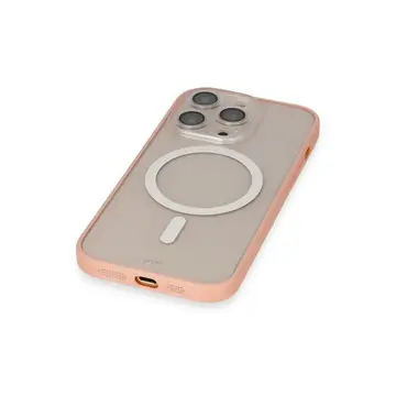 İphone 14 Pro Max Kılıf Grand Magneticsafe Kapak - Pembe