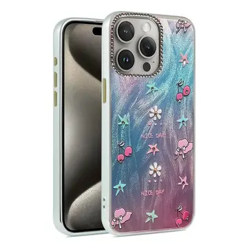 İphone 15 Pro Max Kılıf Blade Aynalı Desenli Kapak - Desen 4