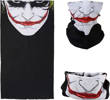 Joker Desenli Çok Amaçlı Buff – Yüz, Boyun Ve Bandana Maskesi 5 No