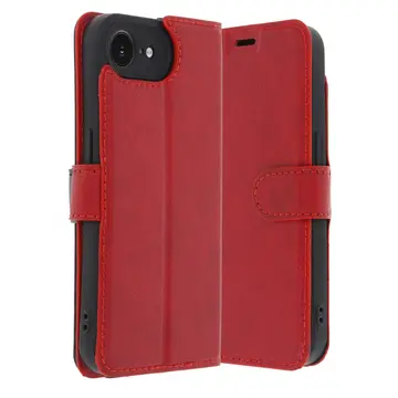 İphone 16e Kılıf Trend S Plus Kapaklı Kılıf - Kırmızı