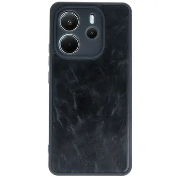 Xiaomi Redmi Note 14 4g Kılıf Aras Deri Kapak - Siyah