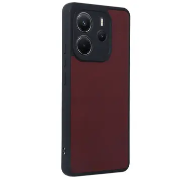 Xiaomi Redmi Note 14 4g Kılıf Aras Deri Kapak - Bordo