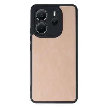Xiaomi Redmi Note 14 4g Kılıf Aras Deri Kapak - Pudra