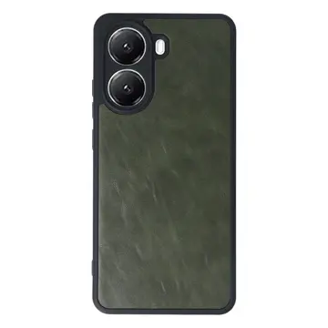 Xiaomi Poco X7 Pro Kılıf Aras Deri Kapak - Koyu Yeşil