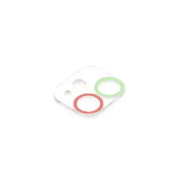 İphone 12 Renkli Kamera Lens Koruma Cam - Yeşil-pembe