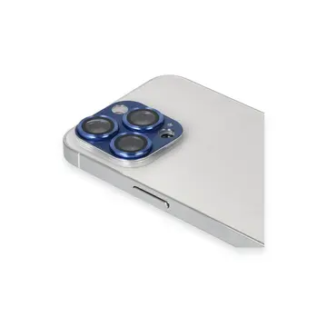 İphone 13 Pro Max Pers Alüminyum Kamera Lens - Lacivert