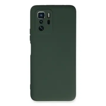 Xiaomi Poco X3 Gt Kılıf Nano İçi Kadife Silikon - Koyu Yeşil