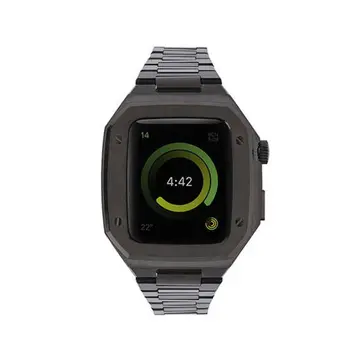 Watch 44mm Metal Petek Kasalı Kordon - Siyah
