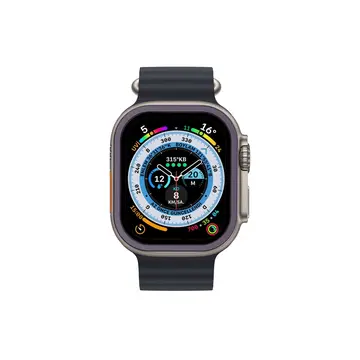 Watch Ultra 49mm Alüminyum Kasa Cam Ekran Koruyucu - Mor