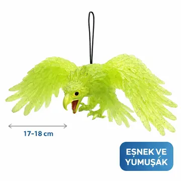 Asılabilir Lateks Kartal Dekor Süsü Siyah 17-18 Cm