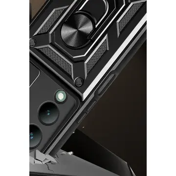 Vivo Y17s Kılıf Pars Lens Yüzüklü Silikon - Kırmızı
