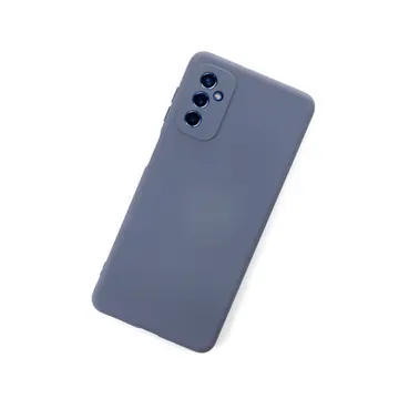 Samsung Galaxy M52 5g Kılıf Nano İçi Kadife Silikon - Gri