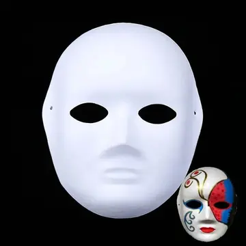 Boyanabilir Surat Model Maske – Lastikli | Kendin Tasarla