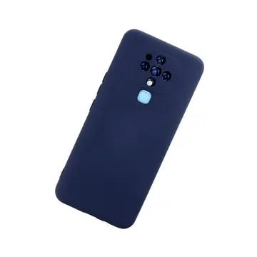 Tecno Camon 16 Kılıf Nano İçi Kadife Silikon - Lacivert