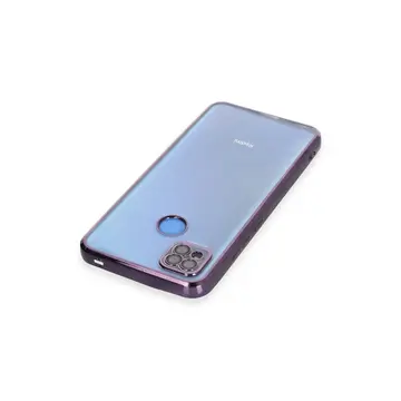 Xiaomi Redmi 9c Kılıf Razer Lensli Silikon - Mor