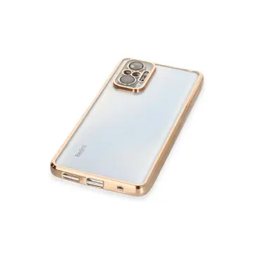Xiaomi Redmi Note 10 Pro Kılıf Razer Lensli Silikon - Gold