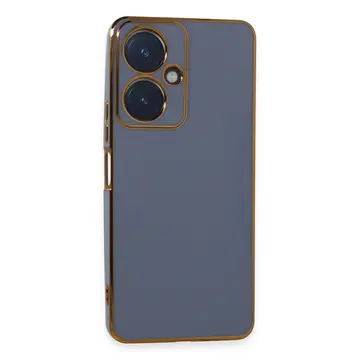 Vivo Y27 Kılıf Volet Silikon - Mavi