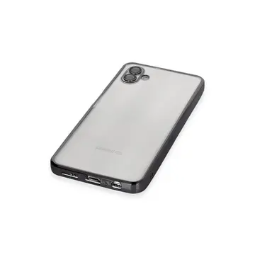 Samsung Galaxy A04 Kılıf Razer Lensli Silikon - Siyah