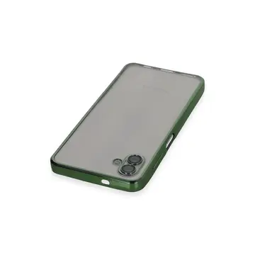 Samsung Galaxy A04 Kılıf Razer Lensli Silikon - Yeşil
