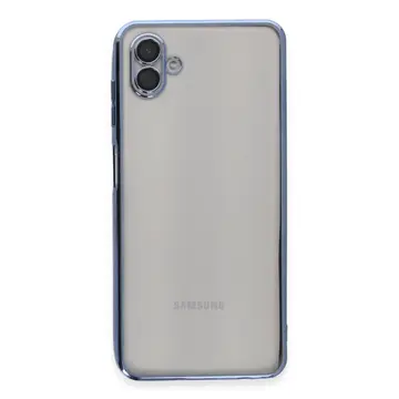 Samsung Galaxy A04 Kılıf Razer Lensli Silikon - Açık Mavi
