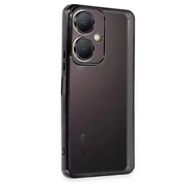 Vivo Y27 Kılıf Razer Lensli Silikon - Siyah
