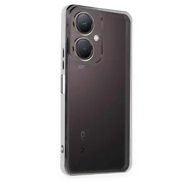 Vivo Y27 Kılıf Razer Lensli Silikon - Gümüş