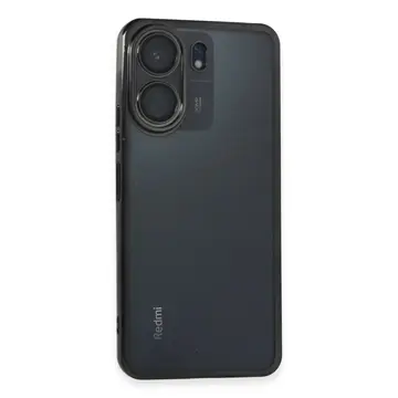 Xiaomi Redmi 13c Kılıf Razer Lensli Silikon - Siyah