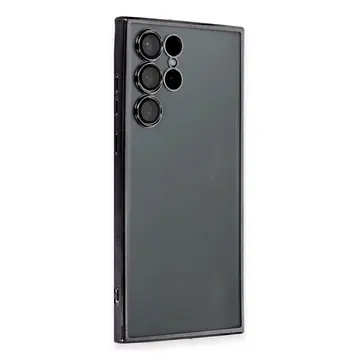 Samsung Galaxy S22 Ultra Kılıf Razer Lensli Silikon - Siyah