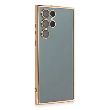 Samsung Galaxy S22 Ultra Kılıf Razer Lensli Silikon - Gold