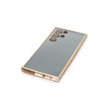 Samsung Galaxy S22 Ultra Kılıf Razer Lensli Silikon - Gold