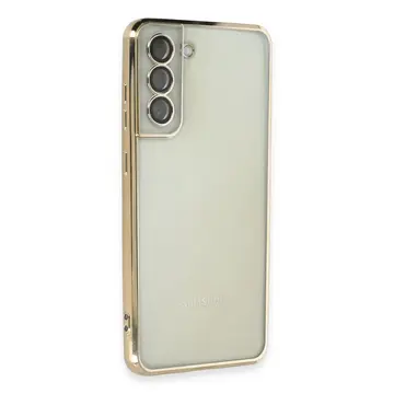 Samsung Galaxy S21 Fe Kılıf Razer Lensli Silikon - Gold