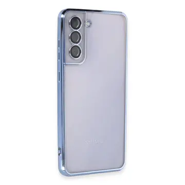 Samsung Galaxy S21 Fe Kılıf Razer Lensli Silikon - Açık Mavi
