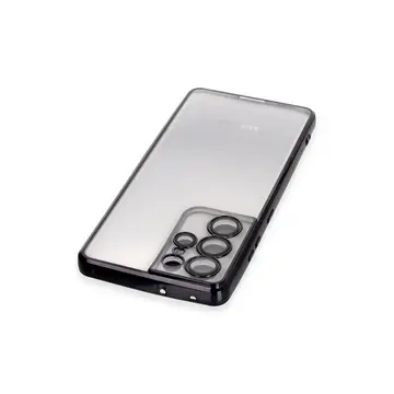 Samsung Galaxy S21 Ultra Kılıf Razer Lensli Silikon - Siyah