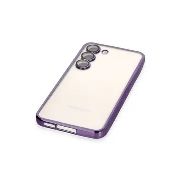 Samsung Galaxy S23 Kılıf Razer Lensli Silikon - Mor