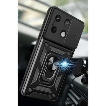 Xiaomi Redmi Note 13 4g Kılıf Pars Lens Yüzüklü Silikon - Kırmızı