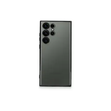 Samsung Galaxy S23 Ultra Kılıf Razer Lensli Silikon - Siyah