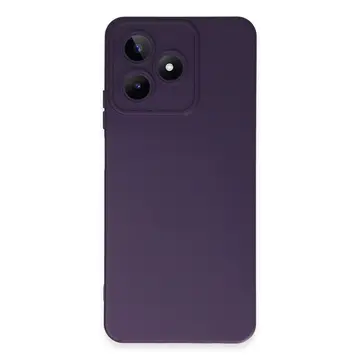 Realme C53 Kılıf Nano İçi Kadife Silikon - Mor