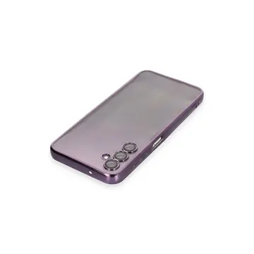 Samsung Galaxy A14 4g Kılıf Razer Lensli Silikon - Mor