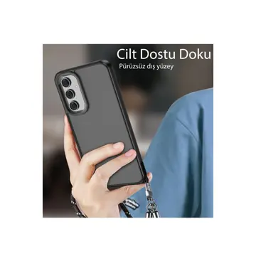 Samsung Galaxy A04s Kılıf Elegant Kapak - Siyah