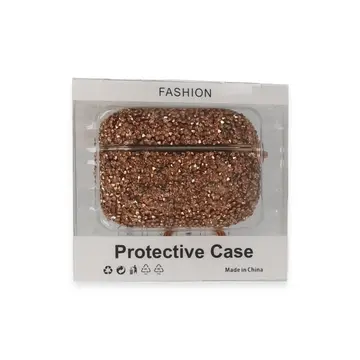 Airpods 3 (3.nesil) Mira Taşlı Kılıf - Rose Gold