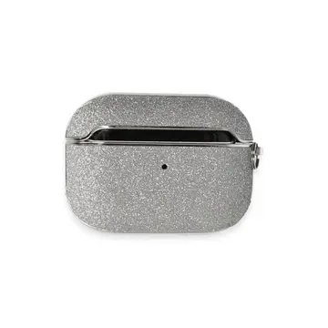 Airpods Pro (1.nesil) Spell Simli Kılıf - Gümüş
