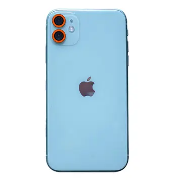 İphone 11 Neon Fosforlu Kamera Lens - Turuncu